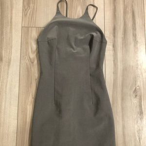 Gray mini dress
